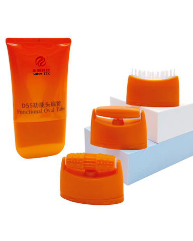 D55 Massage Flat Soft Tube พร้อมหัวแปรง