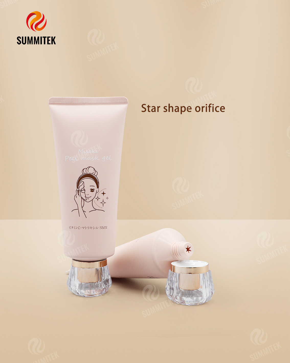 หลอดออริฟิสพิเศษ ฝาคริสตัลโกลด์ และฝากลมน่ารัก