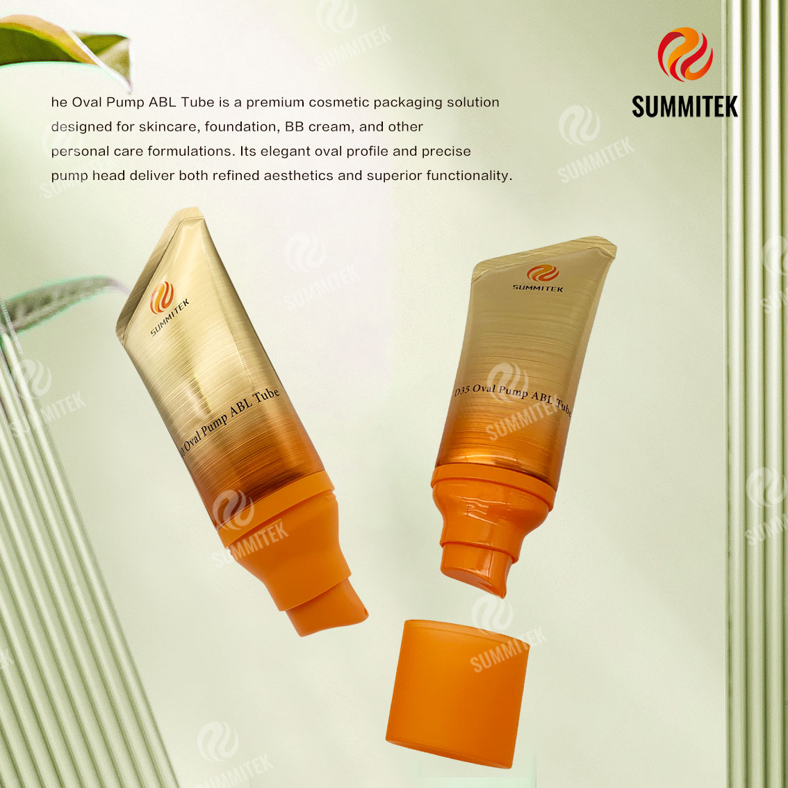 ท่อปั๊ม ABL | หลอดสกินแคร์พลาสติกอลูมิเนียม Barrier สูง