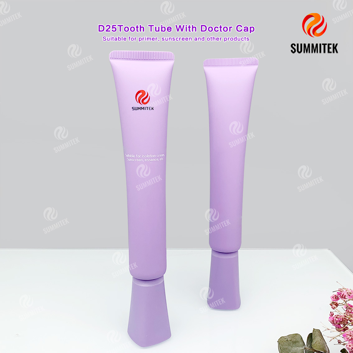 หลอดหมวกหมอ | หลอดบีบเครื่องสำอางที่มีความแม่นยำหัวฉีด