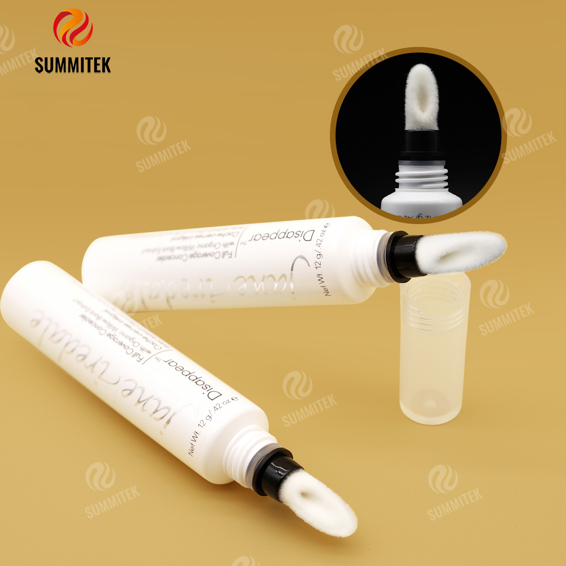 D19 Flocked Tip Tube | บรรจุภัณฑ์คอนซีลเลอร์ Soft Applicator