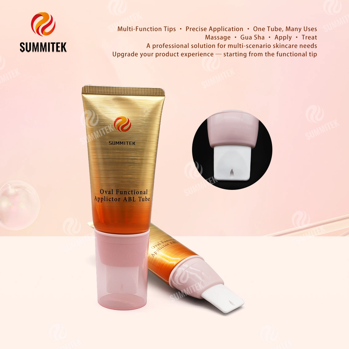 D35 Oval Functional Applicator ABL Tube | บรรจุภัณฑ์ผลิตภัณฑ์ดูแลผิวหลายหัว