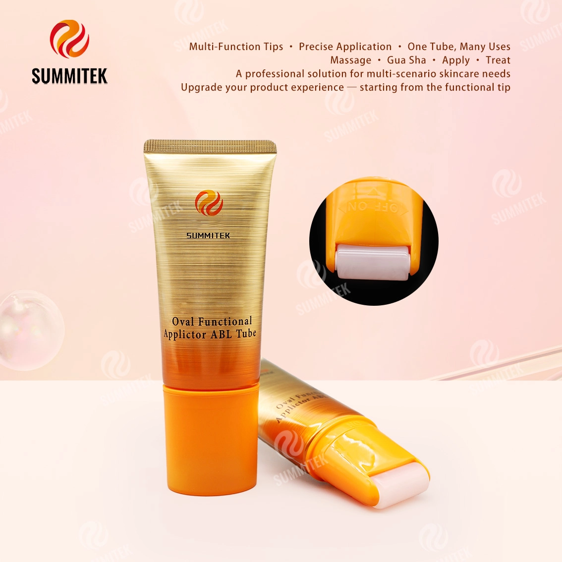 D35 Oval Functional Applicator ABL Tube | บรรจุภัณฑ์ผลิตภัณฑ์ดูแลผิวหลายหัว