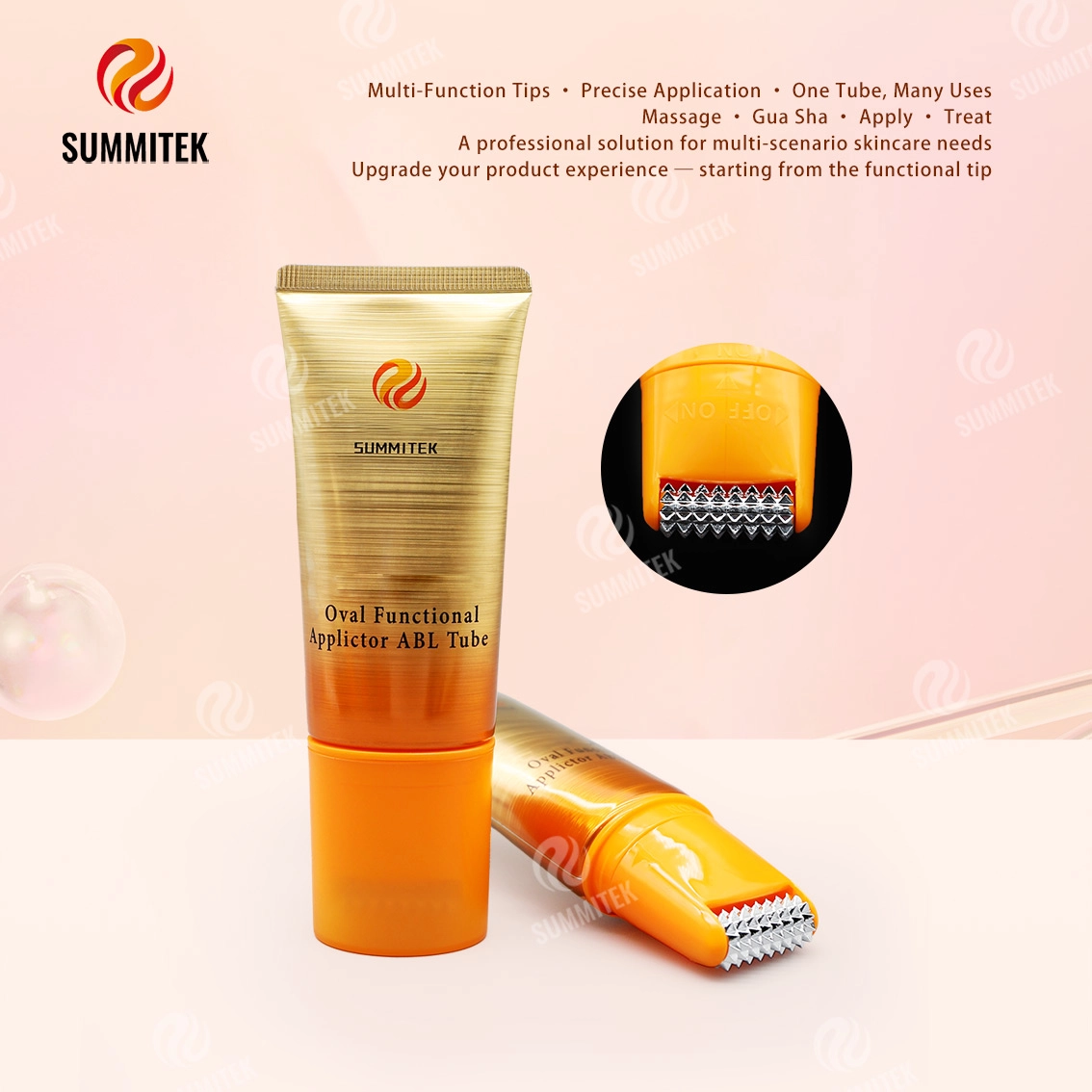 D35 Oval Functional Applicator ABL Tube | บรรจุภัณฑ์ผลิตภัณฑ์ดูแลผิวหลายหัว