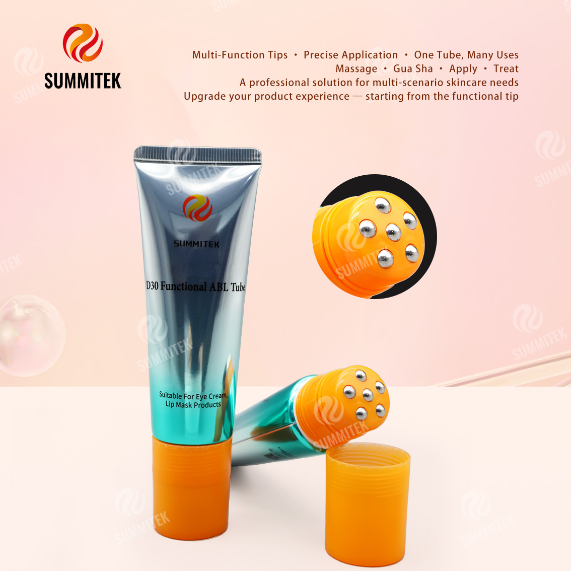 D30 Functional ABL Tube | บรรจุภัณฑ์ดูแลดวงตาและริมฝีปากแบบหลายหัว
