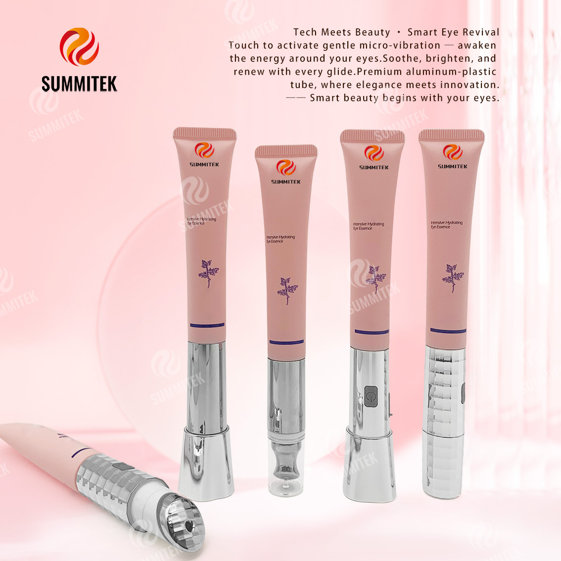 หลอดครีมบำรุงรอบดวงตาแบบสั่น | บรรจุภัณฑ์เซรั่มบำรุงรอบดวงตา Micro-Vibration Applicator
