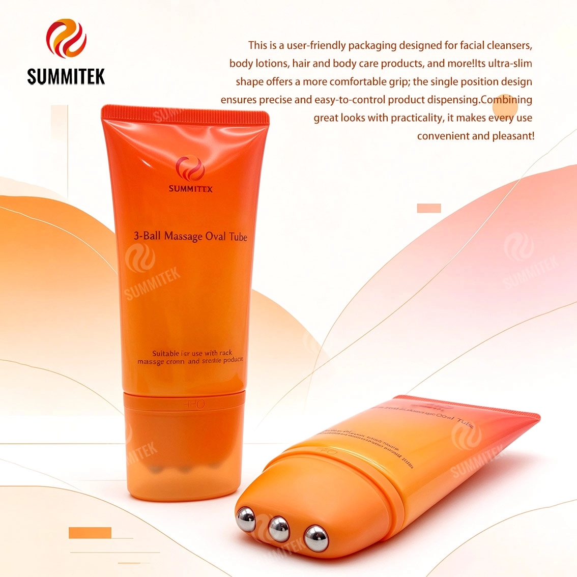 D50 3-Ball Massage Tube วงรี | บรรจุภัณฑ์นวดคอและตัว