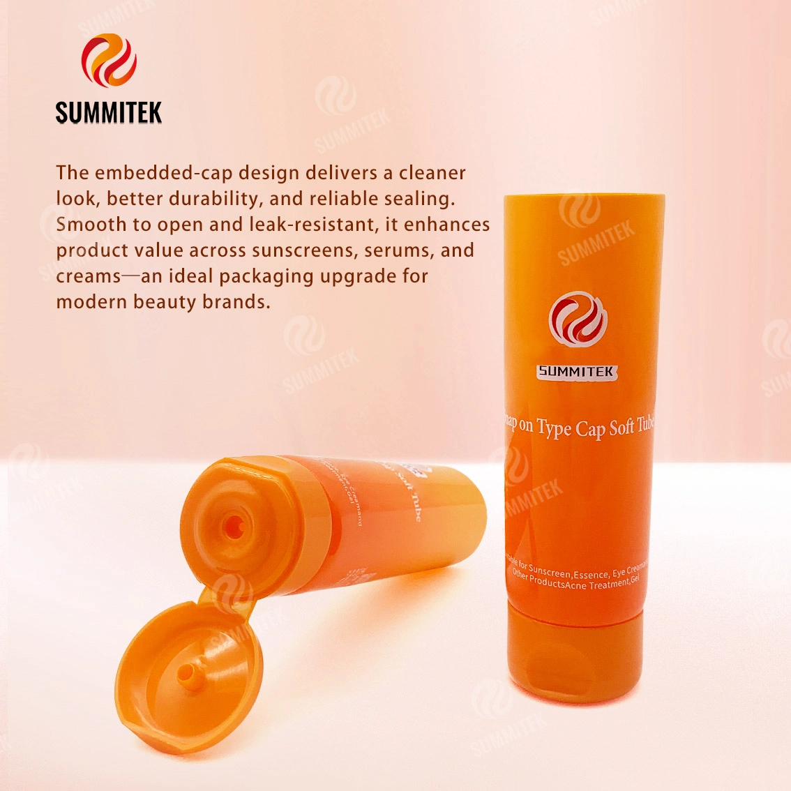 D35 Snap-on Flip Cap Tube | บรรจุภัณฑ์ครีมกันแดดและผลิตภัณฑ์บำรุงผิว