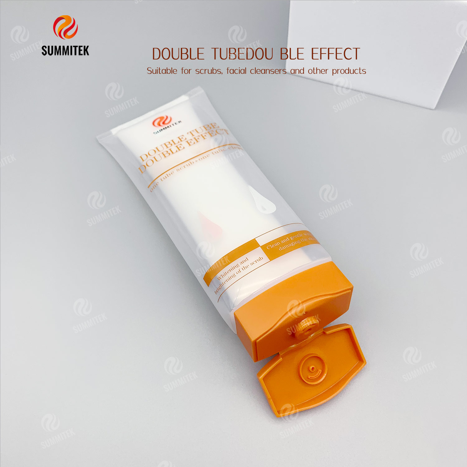 หลอดเอฟเฟกต์คู่แบบ Dual Chamber | บรรจุภัณฑ์จ่ายคู่สูตรหนึ่งหลอดสองหลอด