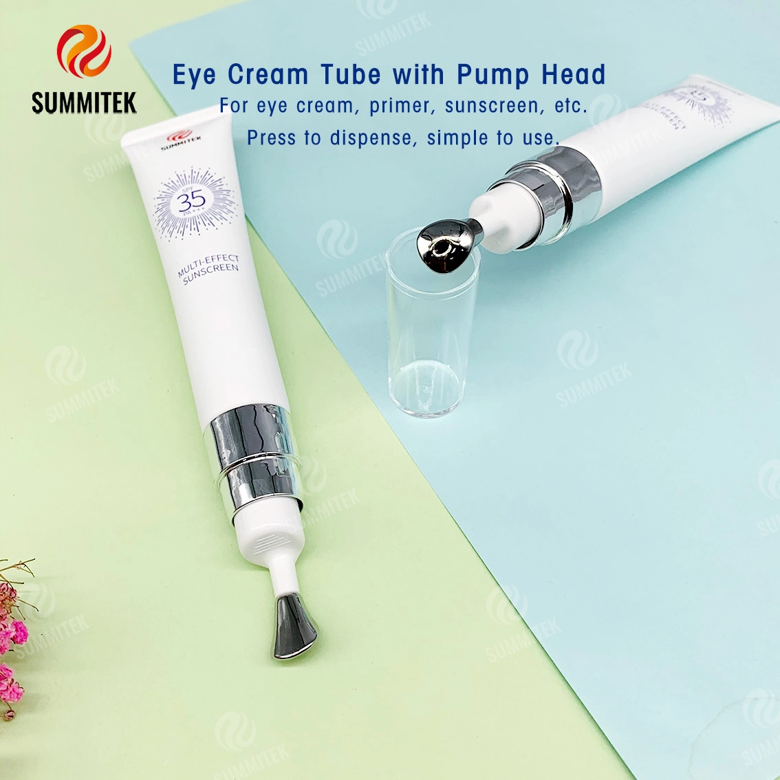 D22 ท่อจ่ายปั๊ม | Cooling Metal Tip สำหรับครีมบำรุงรอบดวงตาและเซรั่ม