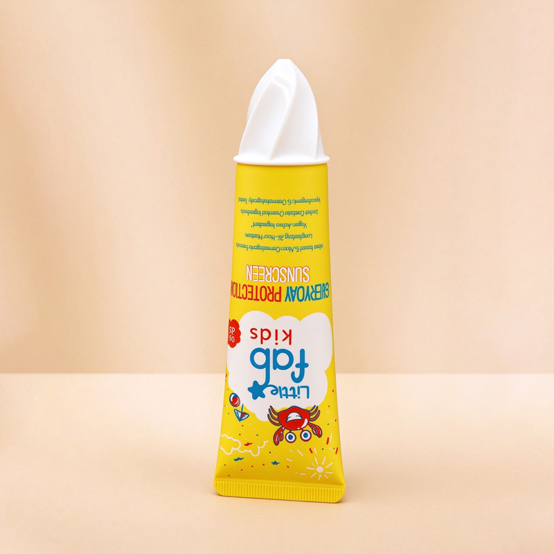 หลอดครีมกันแดดและมอยส์เจอร์ไรเซอร์สำหรับเด็กพร้อมฝาปิดไอศกรีม