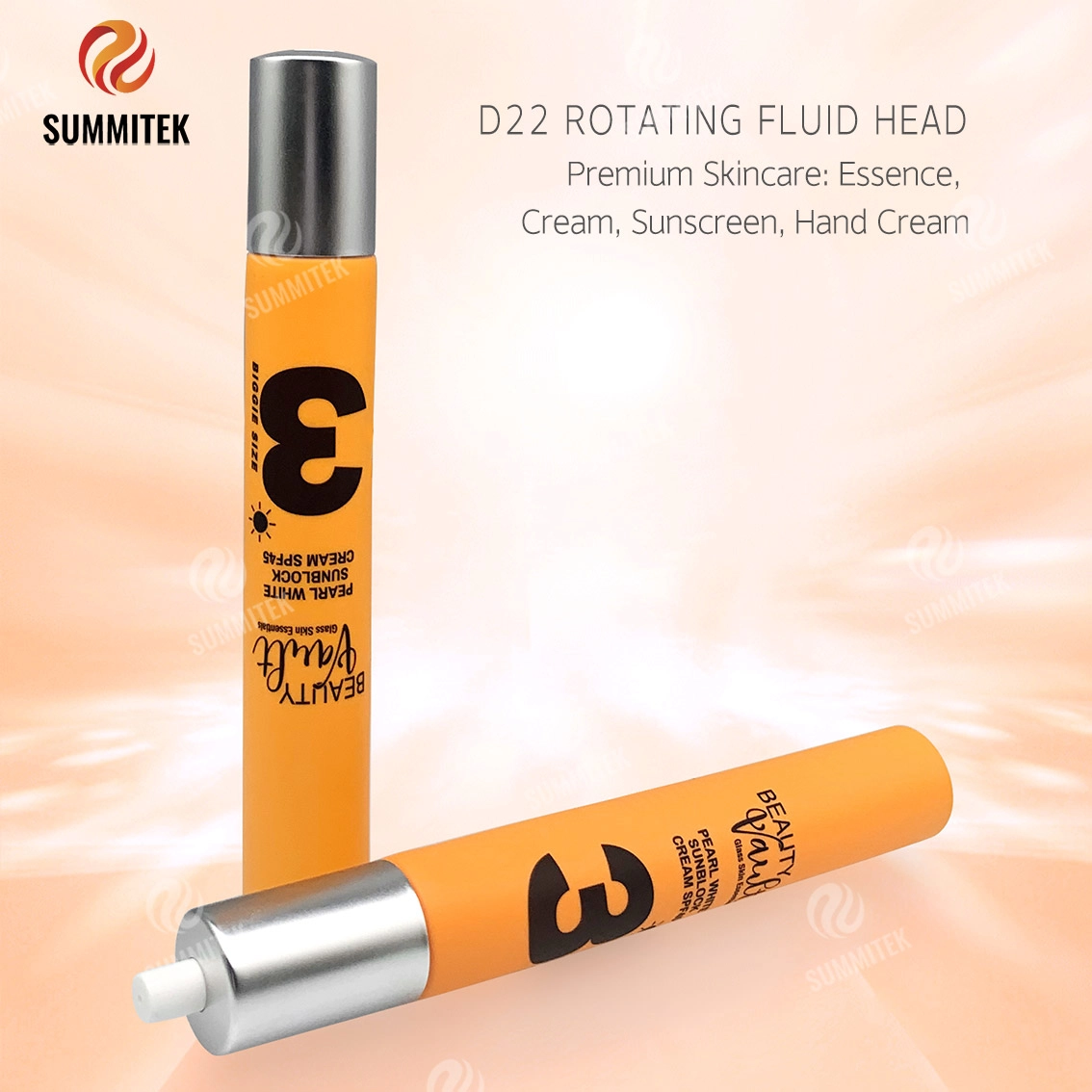 หลอดจ่ายแบบหมุน D22 เพื่อการดูแลผิวระดับพรีเมียม