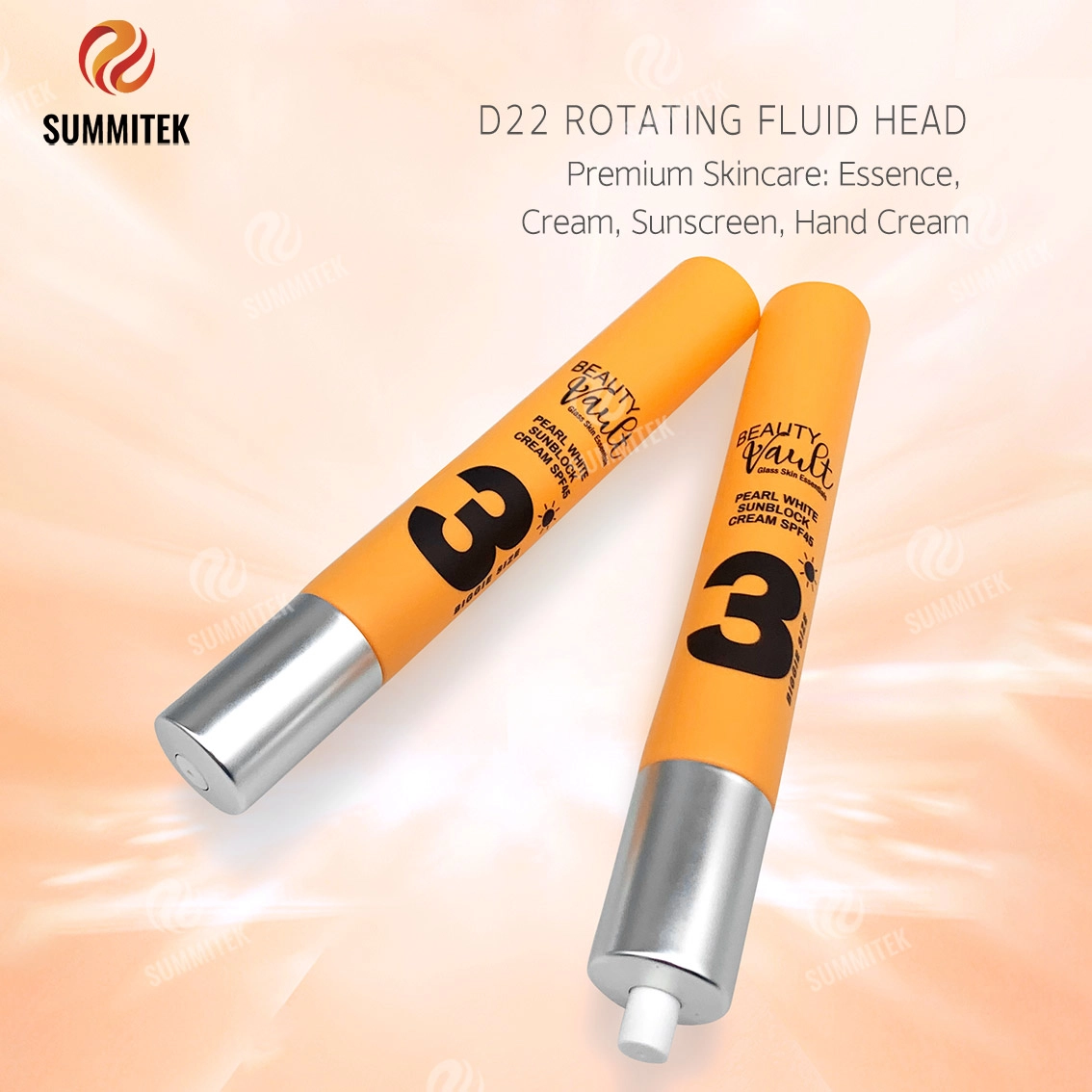 หลอดจ่ายแบบหมุน D22 เพื่อการดูแลผิวระดับพรีเมียม
